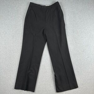 Vocational Guidance Services Men's Black Slacks Polyester Wool Blend Dress Pants